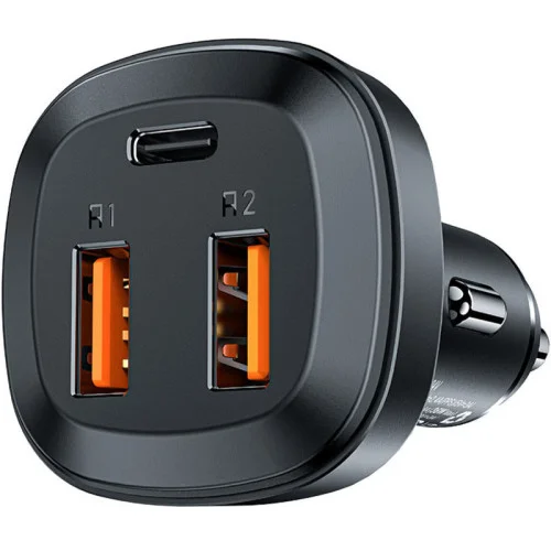 Автомобильное зарядное устройство для Acefast B3 66W 2xUSB-C+1xUSB-A Black