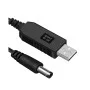 Кабель для роутера 12v (USB -DC 5.5х2.1mm) 1 м чорний
