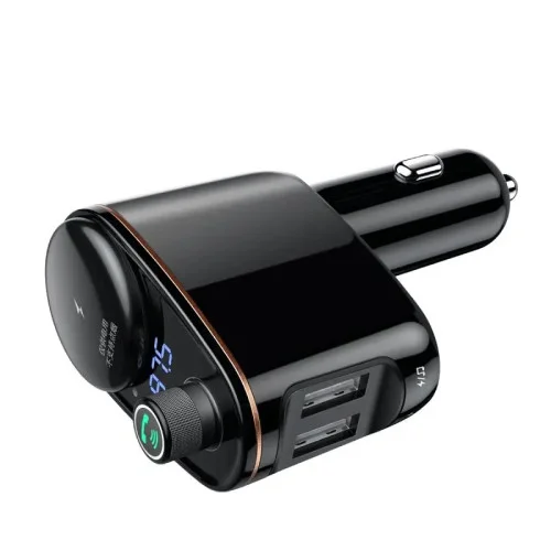 FM-трансмітер Baseus FM Launcher Locomotive 3.4 A 2 USB (CCHC000001)