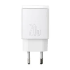 Сетевые зарядные устройства Baseus Compact Quick Charger U+C 20W EU White (CCXJ-B02)