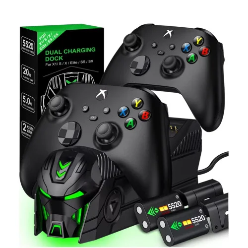 Зарядна станція і акумулятори для Xbox One, Xbox Series X|S BEBONCOOL Predator A100 RGB black