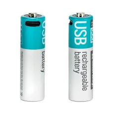 Акумуляторна батарея ColorWay AA USB-С 2220 мАЧ 1.5В (Li-Polymer) (2pc.) (CW-UBAA-10)