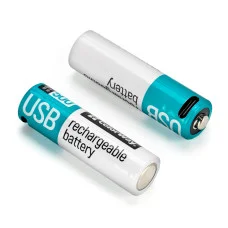 Акумуляторна батарея ColorWay AA USB-С 2220 мАЧ 1.5В (Li-Polymer) (2pc.) (CW-UBAA-10)