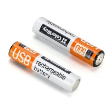 Акумуляторна батарея ColorWay AAА USB-С 590 мАЧ 1.5В (Li-Polymer) (2pc.) (CW-UBAAA-09)