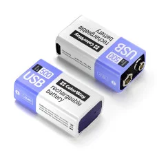 Акумуляторна батарея ColorWay Крона USB-С 390 мАЧ 9В (Li-Polymer) (CW-UB9V-06)