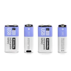 Акумуляторна батарея ColorWay Крона USB-С 390 мАЧ 9В (Li-Polymer) (CW-UB9V-06)