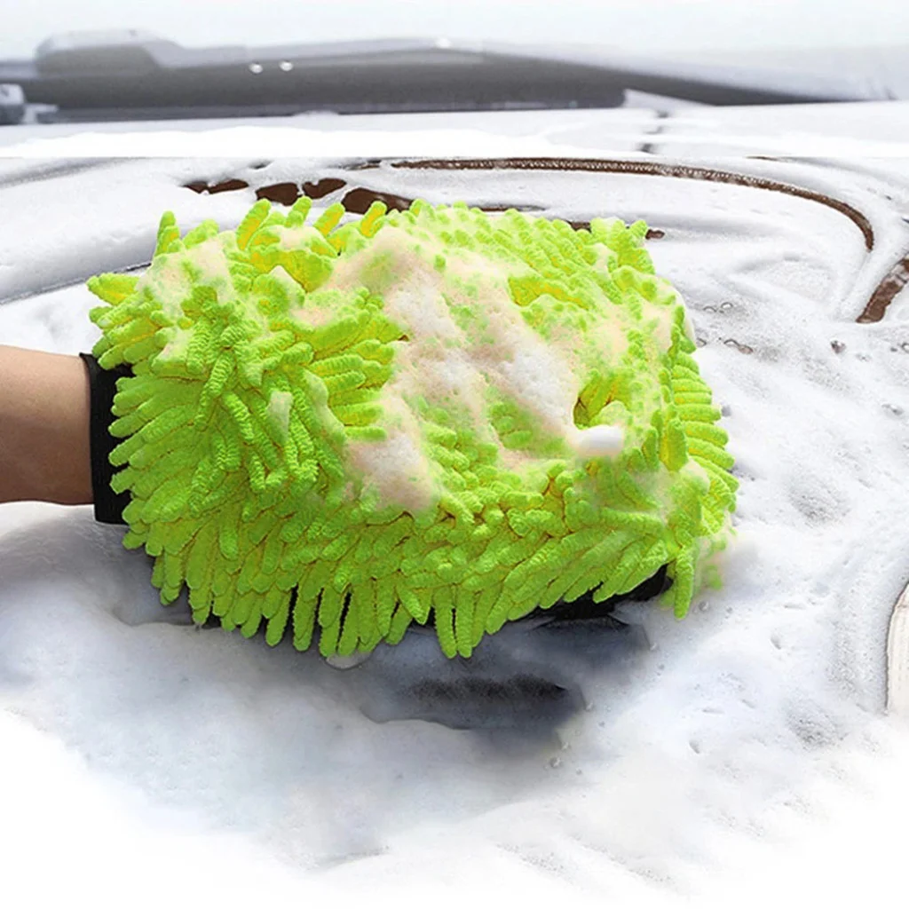 Рукавичка ColorWay з мікрофібри для миття і полірування автомобіля, двостороння (CW-2417)