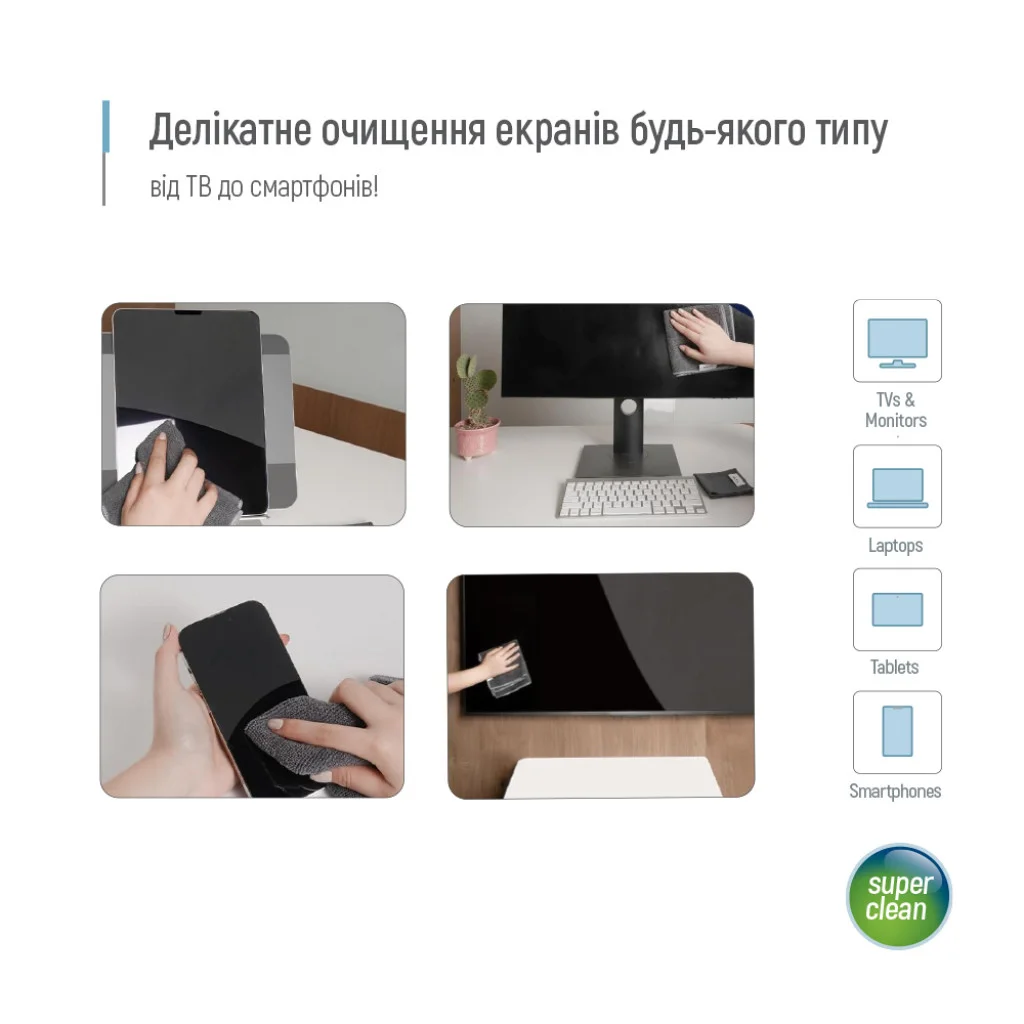 Великий набір для електроніки ColorWay (550мл та 2 мікрофібри) (CW-5500)