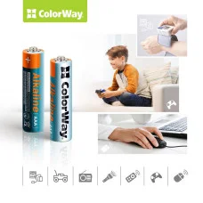 Батарейки ColorWay Alkaline Power лужні AAA 24 шт plastic box (CW-BALR03-24PB)