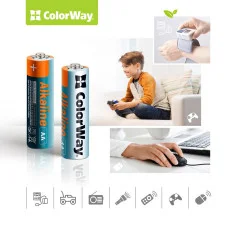 Батарейки ColorWay Alkaline Power лужні AA 24 шт plastic box (CW-BALR06-24PB)