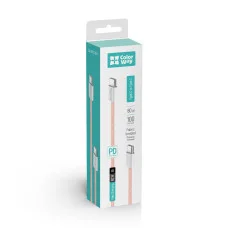 Кабель Colorway Type-C - Type-C (braided cotton) (PD Fast Charging 60W) 3.0А 1м рожевий (CW-CBPDCC061-P)