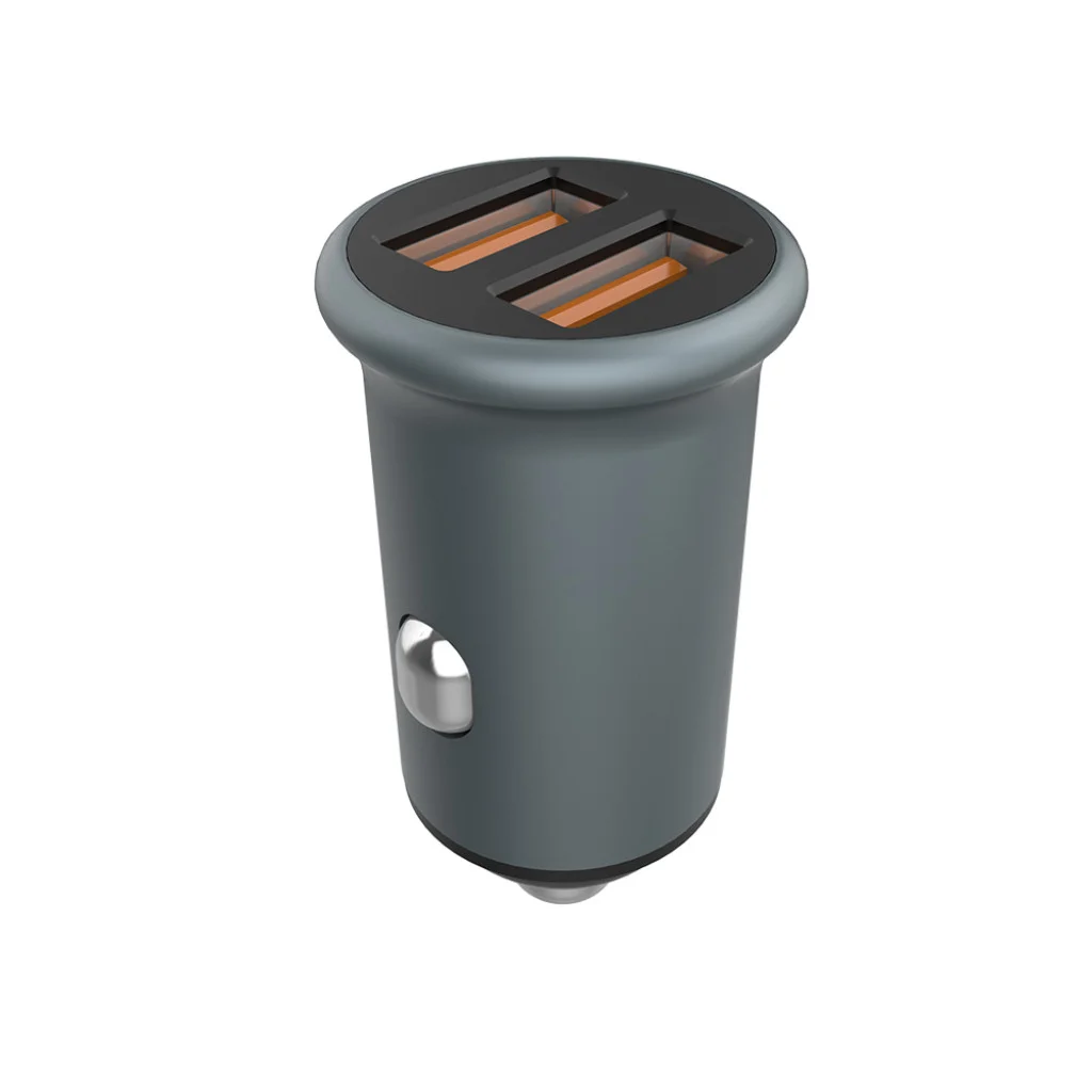 Автомобільний зарядний пристрій ColorWay 2 USB Quick Charge 3.0 (36 W) Grey (CW-CHA036Q-GR)
