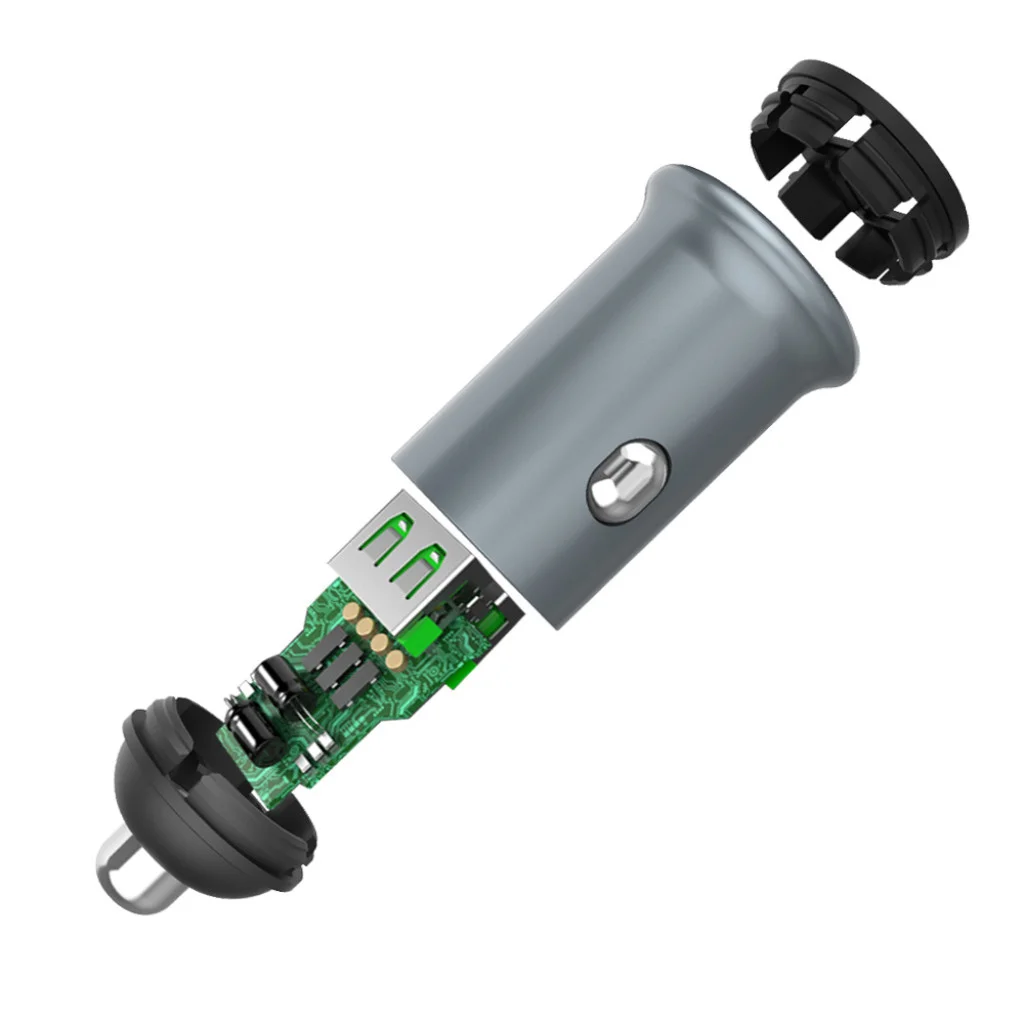 Автомобільний зарядний пристрій ColorWay 2 USB Quick Charge 3.0 (36 W) Grey (CW-CHA036Q-GR)
