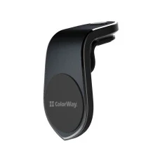Автотримач магнітний для телефону ColorWay Metallic Air Vent-1 Black (CW-CHM04-BK)