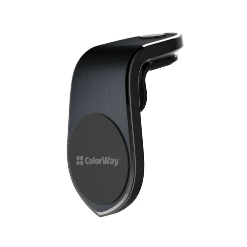Автотримач магнітний для телефону ColorWay Metallic Air Vent-1 Black (CW-CHM04-B..