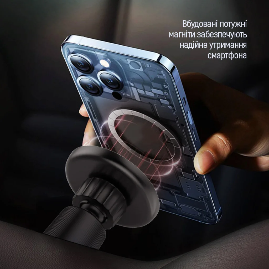 Автотримач для телефону ColorWay Air Vent-5 360° rotation Black (CW-CHM15-BK)