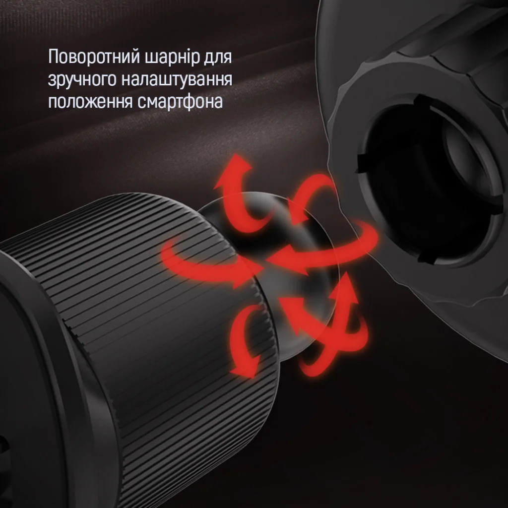 Автотримач для телефону ColorWay Air Vent-5 360° rotation Black (CW-CHM15-BK)