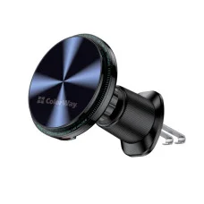 Бездротовий автомобільний зарядний пристрій ColorWay MagSafe 360° Air Vent 15W Black (CW-CHMW042Q-BK)
