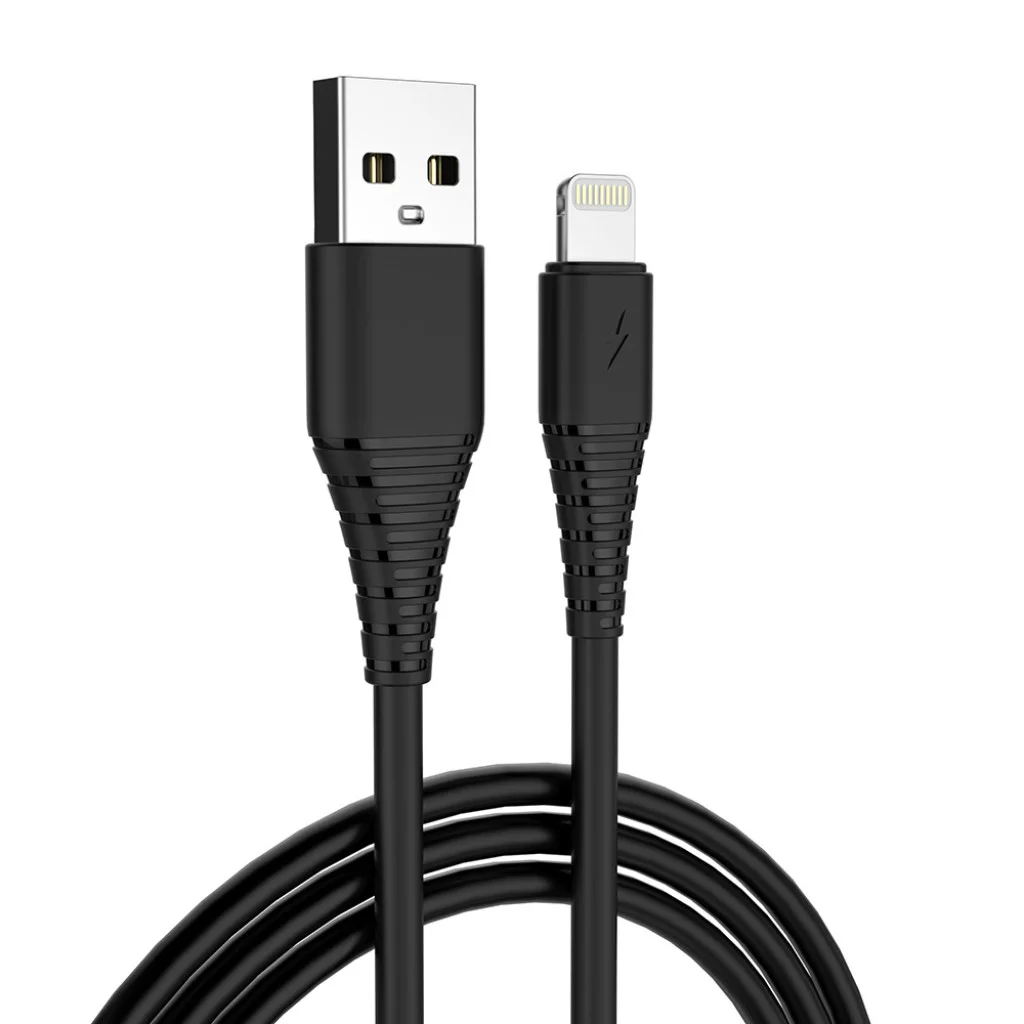 Мережевий зарядний пристрій ColorWay 1USB Quick Charge 3.0 (18W) Black + cable Lightning (CW-CHS013QCL-BK)