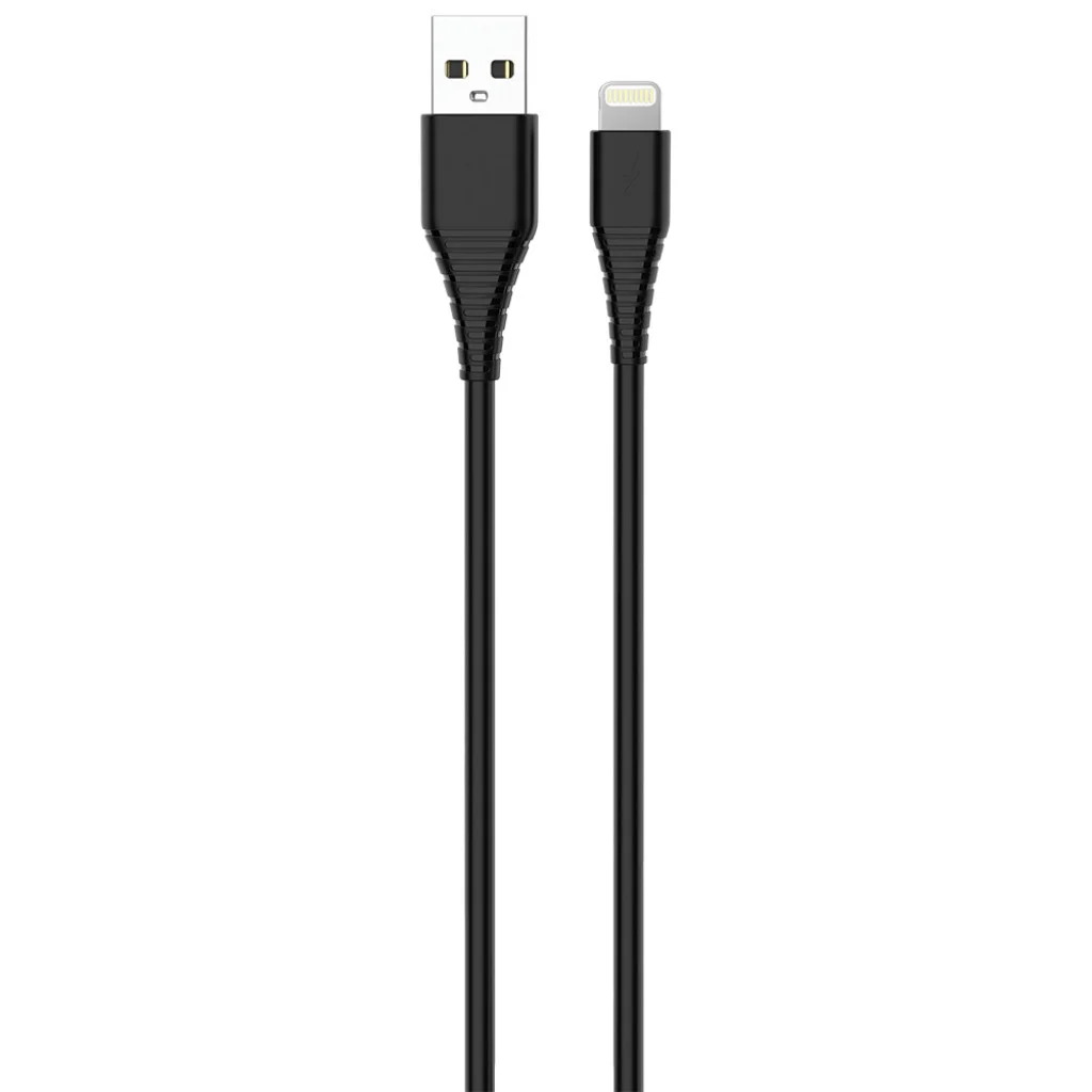 Мережевий зарядний пристрій ColorWay 1USB Quick Charge 3.0 (18W) Black + cable Lightning (CW-CHS013QCL-BK)