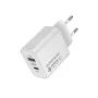 Мережевий зарядний пристрій ColorWay (Type-C PD + USB QC 3.0) (20 W) V2 White (CW-CHS025QPD-WT) Мережевий зарядний пристрій ColorWay (Type-C PD + USB QC 3.0) (20 W) V2 White (CW-CHS025QPD-WT)