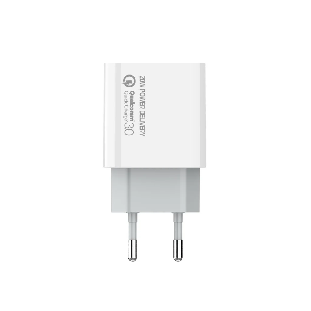 Мережевий зарядний пристрій ColorWay Power Delivery Port USB Type-C (20 W) V2 White (CW-CHS026PD-WT)