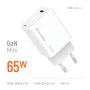 Мережевий зарядний пристрій ColorWay GaN Mini 65W PD Port PPS USB-C білий (CW-CHS049PD-WT) Мережевий зарядний пристрій ColorWay GaN Mini 65W PD Port PPS USB-C білий (CW-CHS049PD-WT)