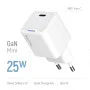 Мережевий зарядний пристрій ColorWay GaN Mini 25W PD Port PPS USB-C білий (CW-CHS052PD-WT)