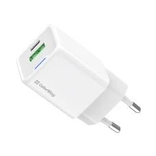 Мережевий зарядний пристрій ColorWay GaN Mini 35W PD Port PPS USB (Type-C PD + USB QC4.0) білий (CW-CHS055PD-WT)