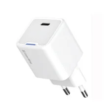 Мережевий зарядний пристрій ColorWay GaN Mini 35W PD Port PPS USB-C білий (CW-CHS056PD-WT)