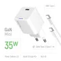 Сетевое зарядное устройство ColorWay GaN Mini 35W PD Port PPS USB-C белое cable Type-C (CW-CHS056PDC-WT) Сетевое зарядное устройство ColorWay GaN Mini 35W PD Port PPS USB-C белое cable Type-C (CW-CHS056PDC-WT)