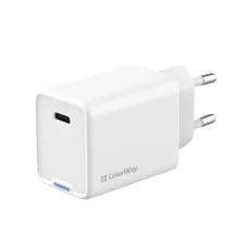 Мережевий зарядний пристрій ColorWay GaN Mini 45W PD Port PPS USB-C білий (CW-CHS057PD-WT)