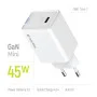 Мережевий зарядний пристрій ColorWay GaN Mini 45W PD Port PPS USB-C білий (CW-CHS057PD-WT) Мережевий зарядний пристрій ColorWay GaN Mini 45W PD Port PPS USB-C білий (CW-CHS057PD-WT)