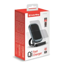 Бездротовий зарядний пристрій ColorWay Wireless Stand (10 W) Blue (CW-CHW30Q-BL)