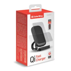 Бездротовий зарядний пристрій ColorWay Wireless Stand (15 W) Black (CW-CHW31Q-BK)