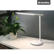 Настільна LED лампа ColorWay із вбудованим акумулятором white (CW-DL02B-W)