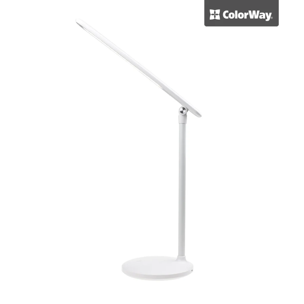 Настільна LED лампа ColorWay із вбудованим акумулятором white (CW-DL02B-W)