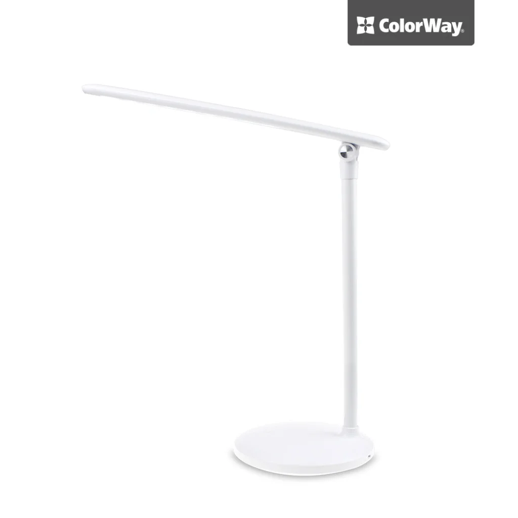 Настільна LED лампа ColorWay із вбудованим акумулятором white (CW-DL02B-W)