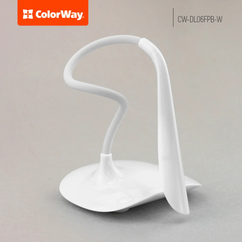 Настільна лампа ColorWay LED Portable & Flexible with built-in accumulator (CW-DL06FPB-W)