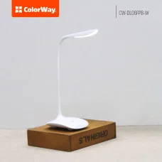 Настільна лампа ColorWay LED Portable & Flexible with built-in accumulator (CW-DL06FPB-W)
