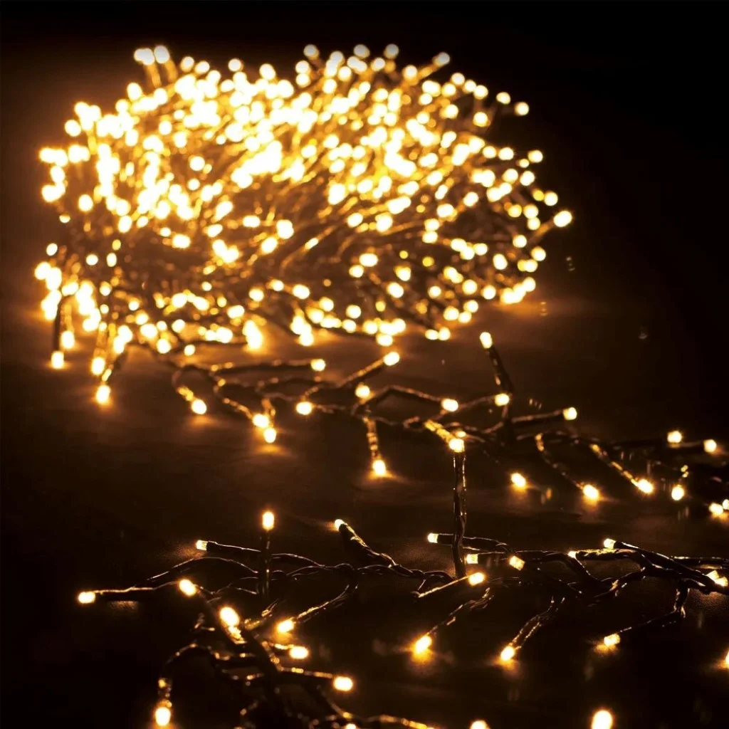 Світлодіодна гірлянда-мішура СolorWay LED 320 10м (8 функцій) теплий колір USB (CW-G-320L10U)