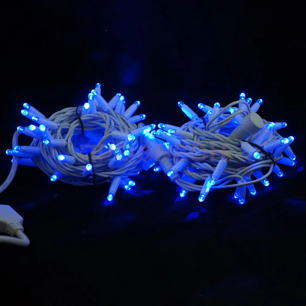 Світлодіодна вулична гірлянда СolorWay 100 LED (IP65) 10 м Блакитне світло (CW-GO-100L10BL)