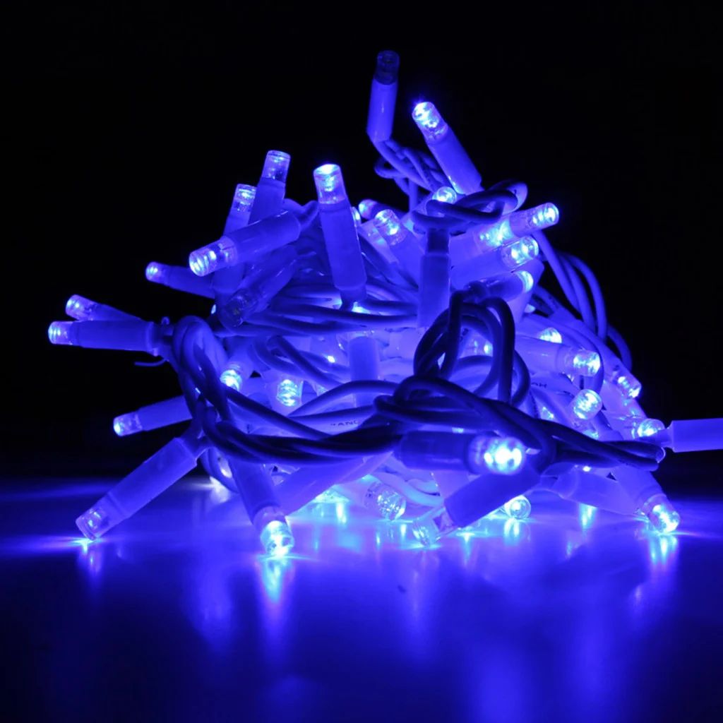 Світлодіодна вулична гірлянда СolorWay 100 LED (IP65) 10 м Блакитне світло (CW-GO-100L10BL)