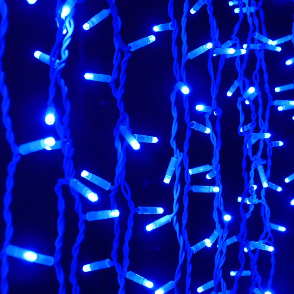 Світлодіодна вулична гірлянда СolorWay 100 LED (IP65) 10 м Блакитне світло (CW-GO-100L10BL)