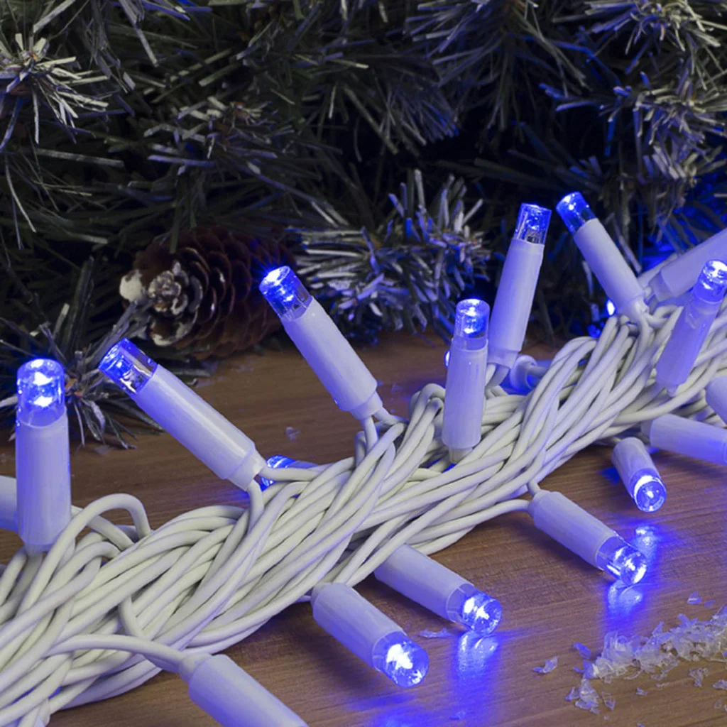 Світлодіодна вулична гірлянда СolorWay 100 LED (IP65) 10 м Блакитне світло (CW-GO-100L10BL)