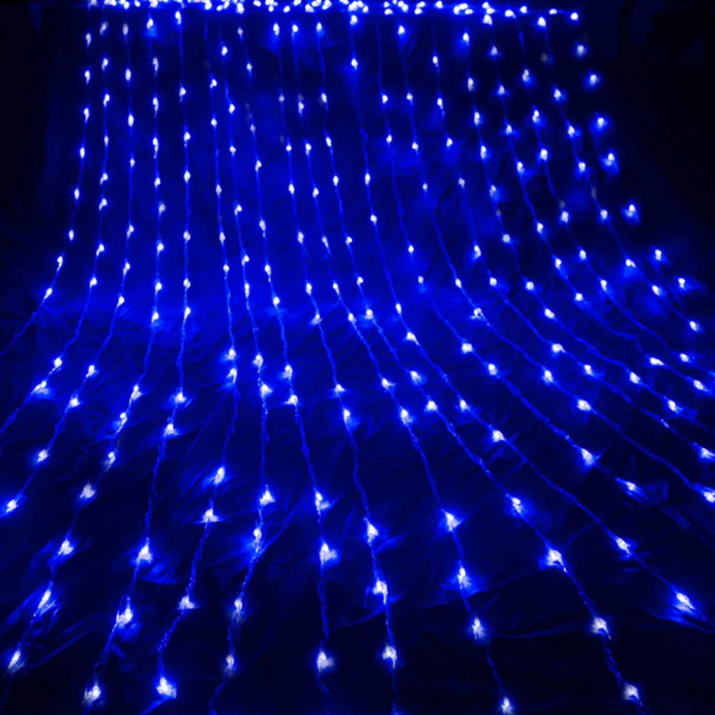 Світлодіодна гірлянда СolorWay штора-завіса (водоспад) 300 LED 3 x 3 м 220 В Синя (CW-GW-300L33VWFBL)