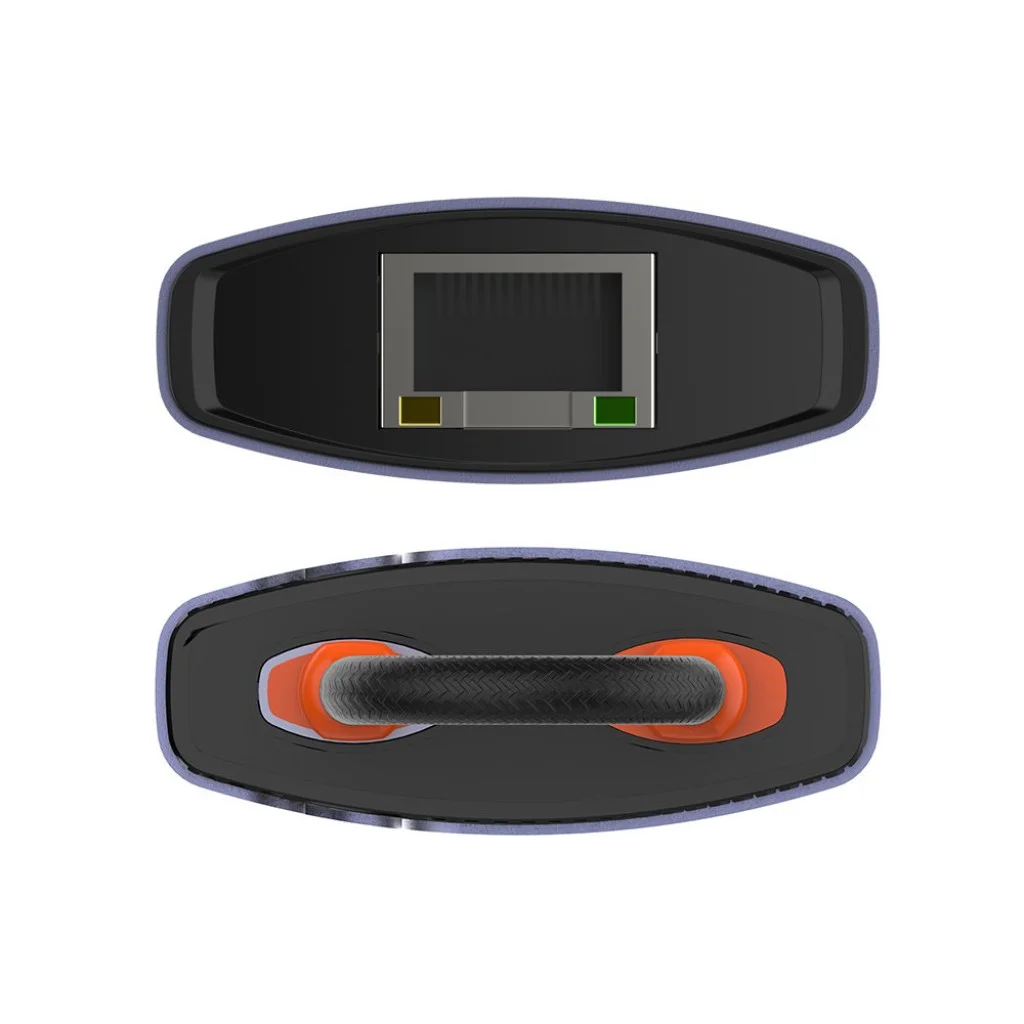 USB хаб (док-станція) СolorWay USB-C 6-в-1 Type C PD 100W/USB3.0х3/USB2.0/RJ45 (CW-HUB03)