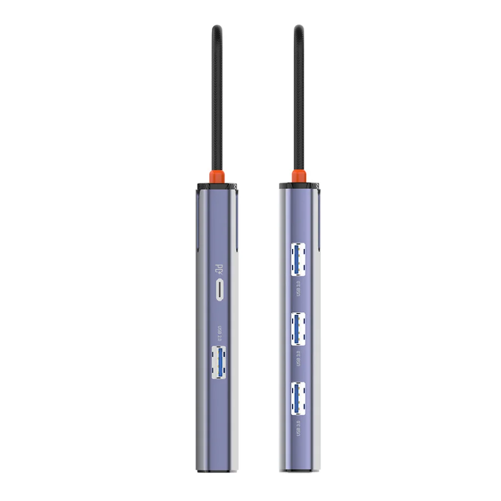 USB хаб (док-станція) СolorWay USB-C 6-в-1 Type C PD 100W/USB3.0х3/USB2.0/RJ45 (CW-HUB03)