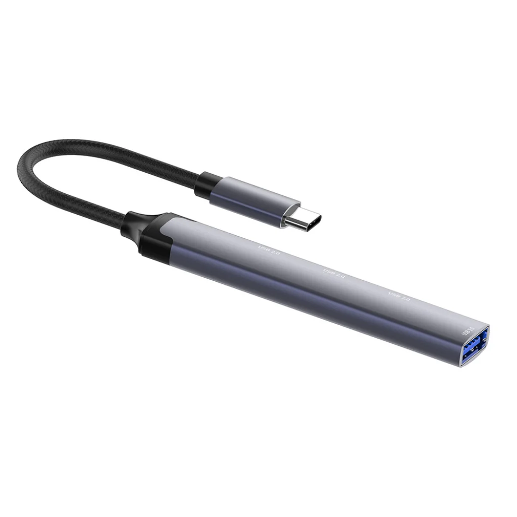 USB хаб СolorWay USB-C 4-в-1 USB2.0х3/USB3.0 (CW-HUB04)