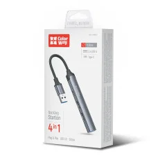 USB хаб СolorWay USB-A 4-в-1 USB2.0х3/USB3.0 (CW-HUB05)
